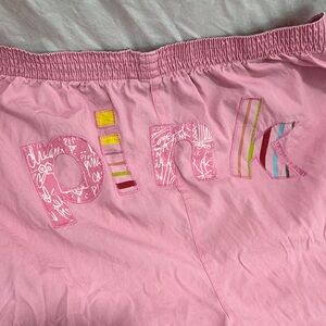 Pink Victoria’s Secret vintage Y2K Pink on the BUM pj pants Rare!